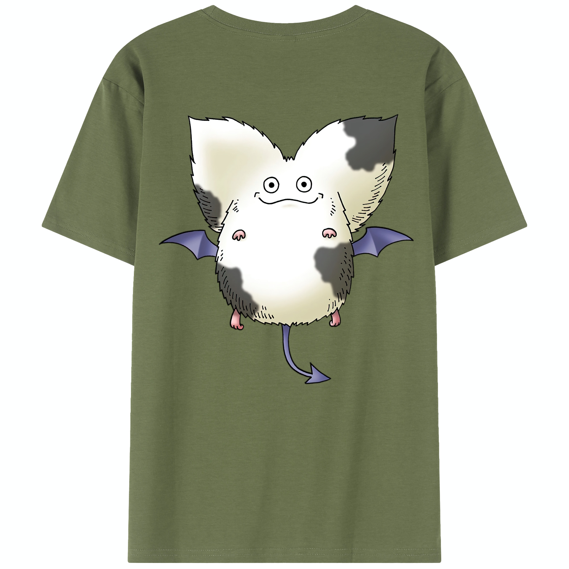 （画像用） ドラゴンクエスト Doragon Kuesuto Dragon Quest 綿100％半袖Tシャツ（背面プリント）
